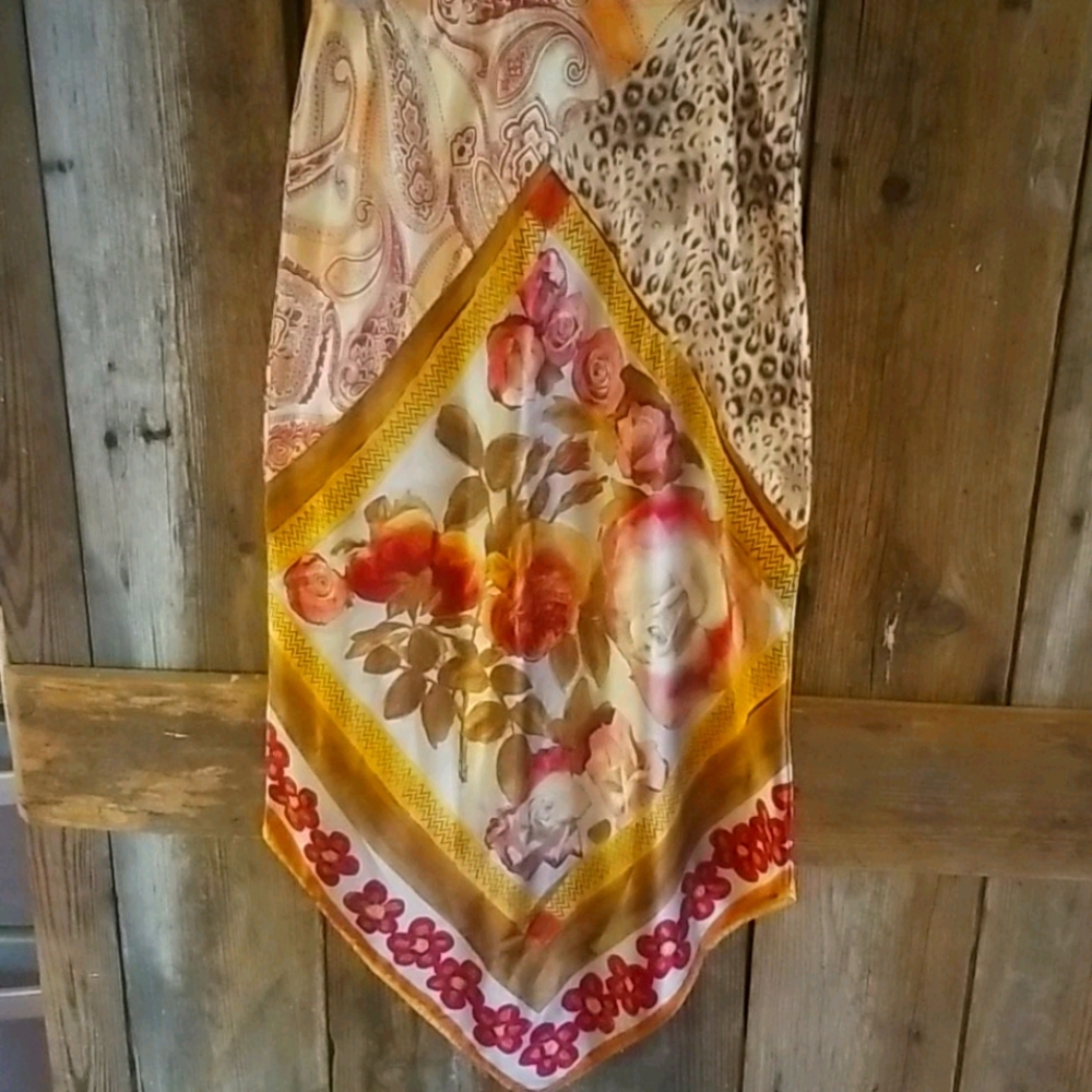 Multi print handkerchief style skirt